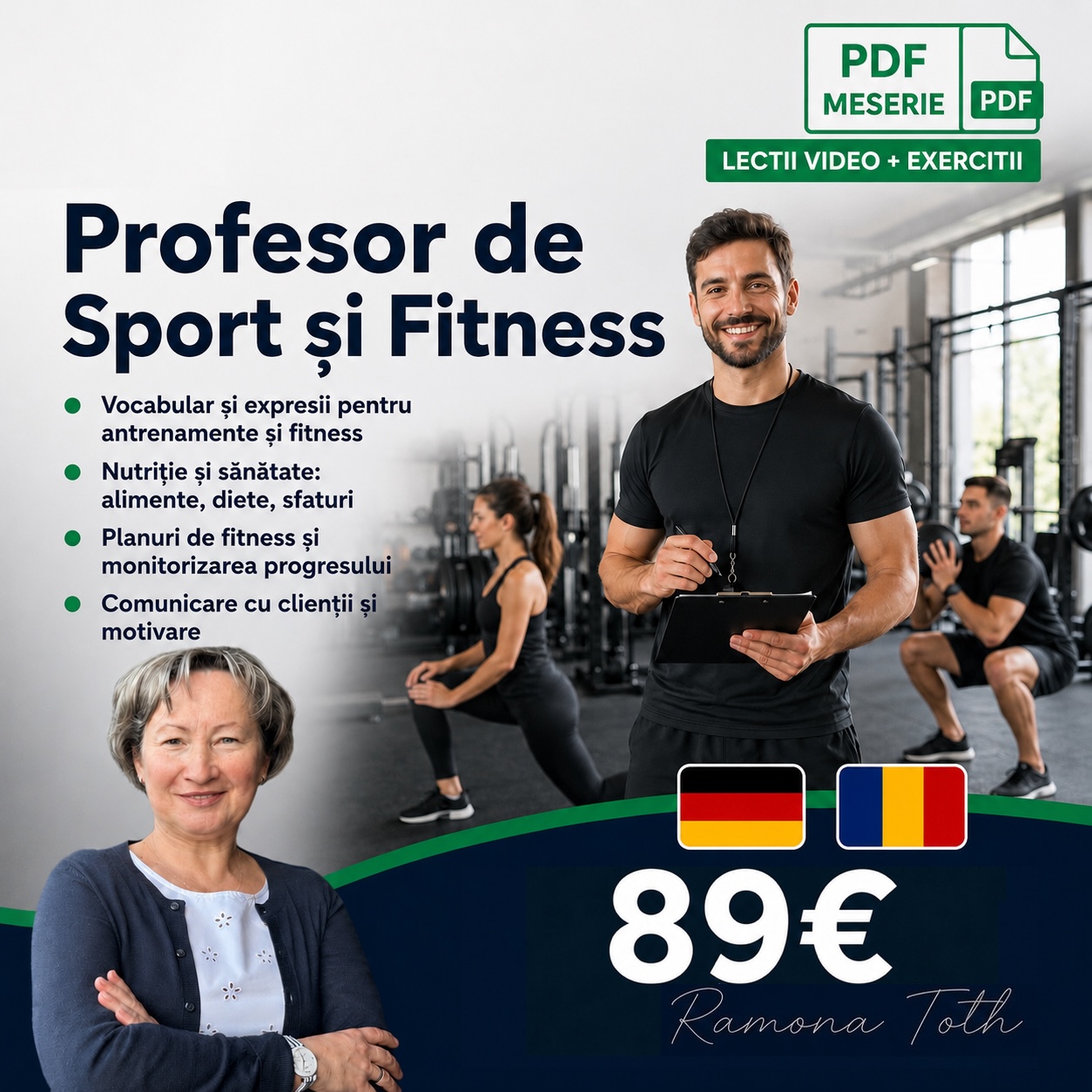 Curs Germană — Profesor Educație Fizică și Fitness